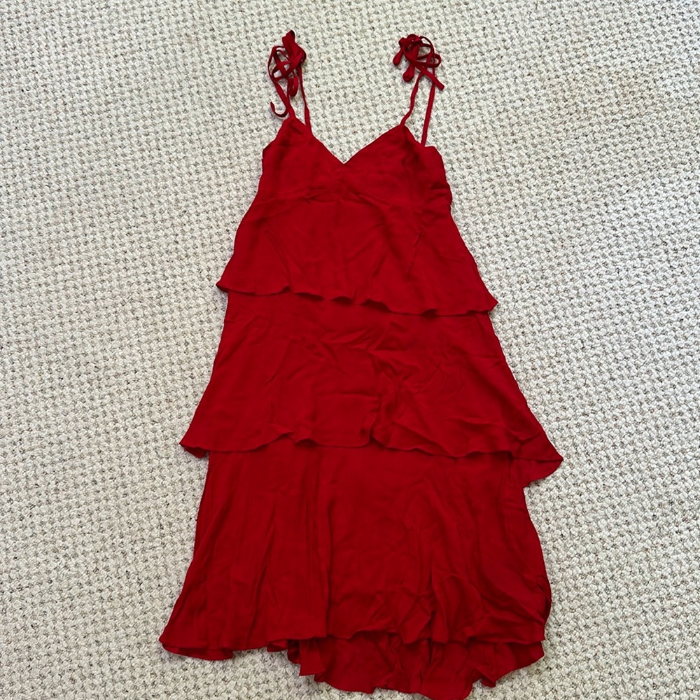 NWT Club Monaco Gaerwen Dress in Red/Rouge Sz 0 Summer 2018